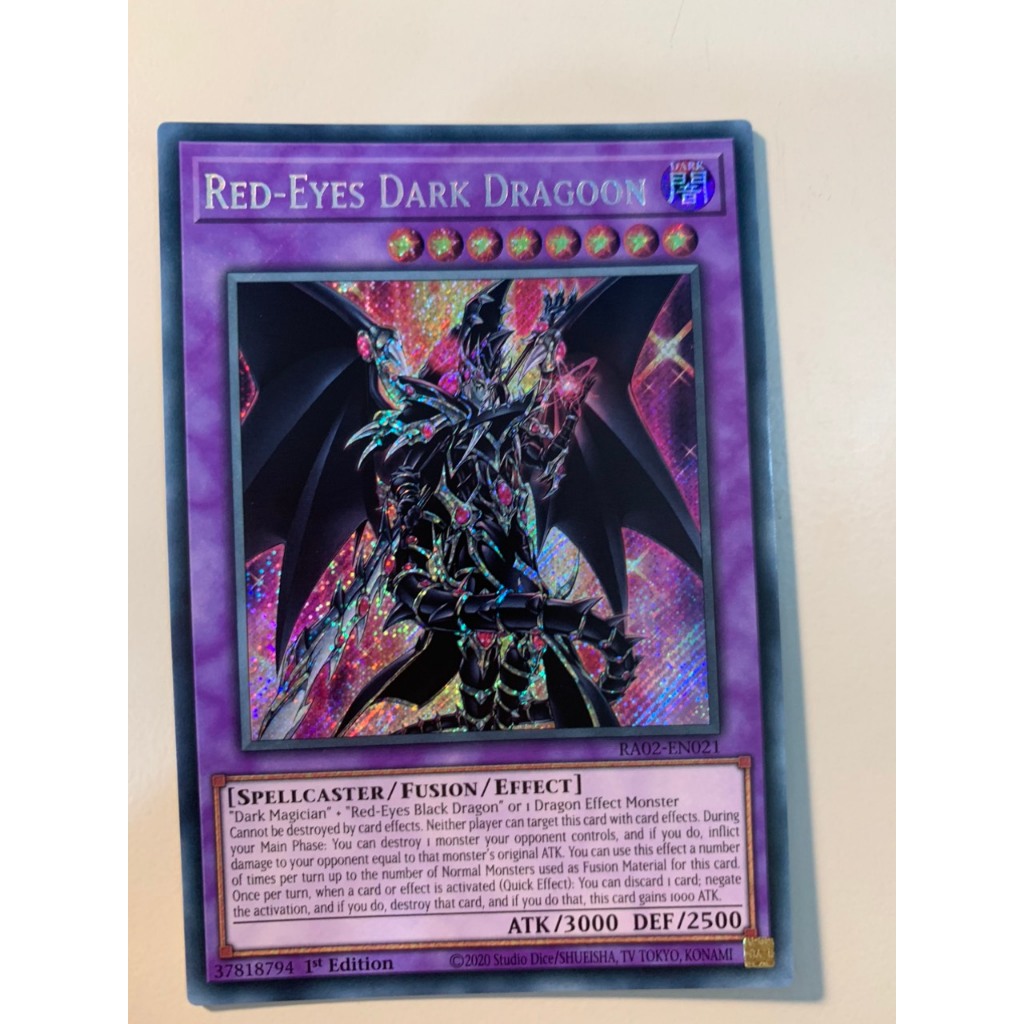 Red-Eyes Dark Dragoner RA02-DE023 Super Rare 1st Edition German Yu-Gi-Oh! Card
