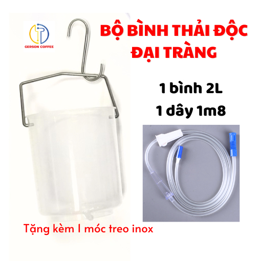 Combo Detox Bộ Dụng Cụ + Cà Phê thải độc đại tràng,Coffee Enema Gerson (liệu trình 3 tháng)