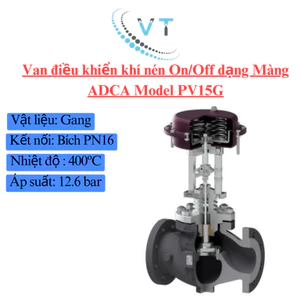 Van điều khiển khí nén On/Off dạng Màng ADCA Model PV15G