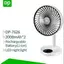 Quạt sạc tích điện DP 7626 có đèn LED để bàn rất mát và êm - nút cảm ứng