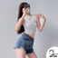 Áo croptop borip cotton ôm body có mút ngực dáng thể thao 2 size M L – Duy Linh Hottrend