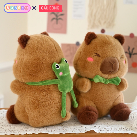 Gấu Bông Đeo Nơ play Ếch Kiểu Dáng Mới Lạ Phụ Kiện Nơ Ếch Có Thể Tháo Rời