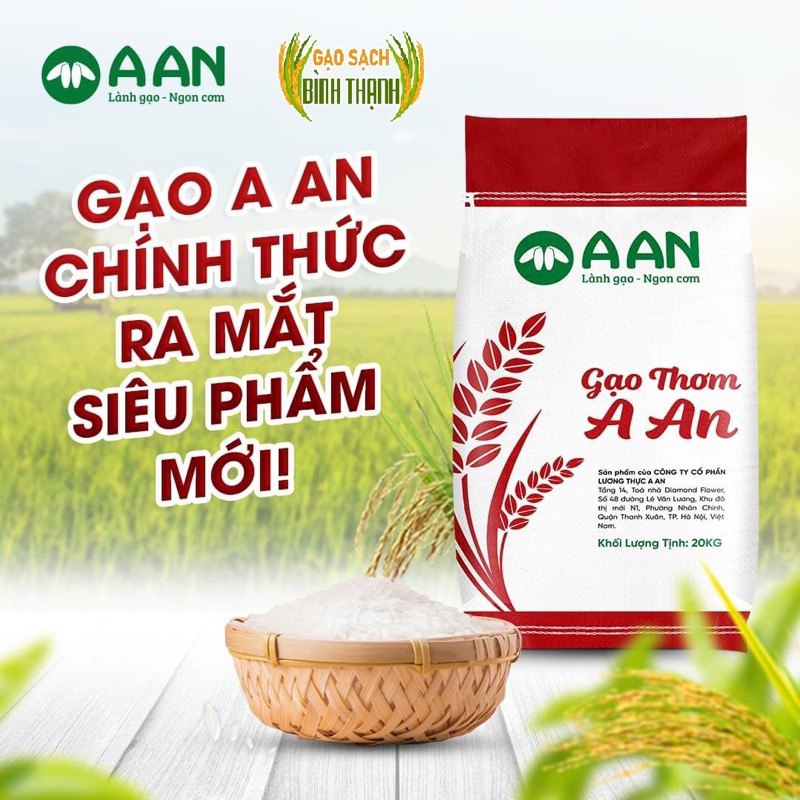 Gạo đài thơm Túi 20kg A An Cơm mềm, dẻo vừa, thơm nhẹ | Shopee Việt Nam