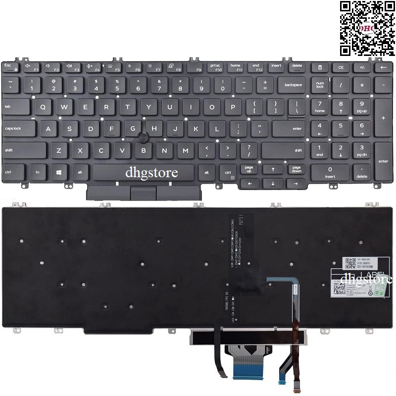 Tastiera Retroilluminata Per Dell Precision 7530/7730/7540/7740 &ndash; Con Puntatore