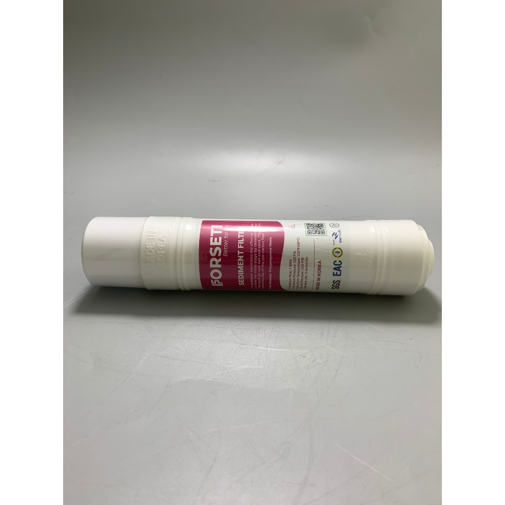 Lõi Sediment FORSETI Nhập Khẩu Hàn Quốc 10Inch Dạng U (U-Type) Cắm Nhanh Giúp Loại Bỏ Tạp Chất Kích Thước Trên 1 Micron