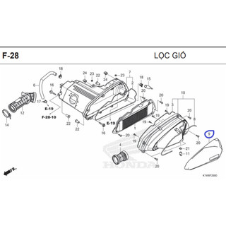 nắp pô e ngoài sh 350i 350 i ( bán lẻ từng miếng )