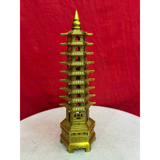 Tháp Văn Xương Bằng Đồng Vàng Vật phẩm phong thuỷ bằng đồng
