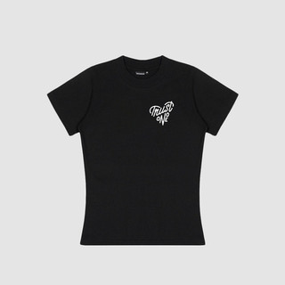 Áo thun babytee Trust no one ôm body chất thun con giãn 4 chiều ngắn tay cổ tròn tôn dáng - ba2011
