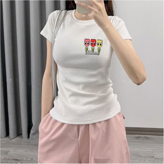 Áo thun babytee Bloom flower ôm body chất thun con giãn 4 chiều ngắn tay cổ tròn tôn dáng - ba2009