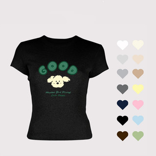Áo thun babytee Cute puppy ôm body chất thun con giãn 4 chiều ngắn tay cổ tròn tôn dáng - ba2004
