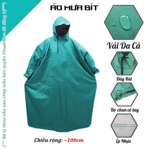 Áo Mưa BÍT Da Cá Dù Form Rộng 1 Người Mặc Chống Thấm Tuyệt Đối Siêu Bền ( Áo Mưa Chui Nhiều Màu Sắc Hàng Xưởng Cao Cấp )