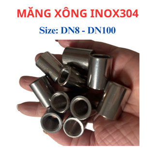 Măng xông ren trong inox 304 (măng sông) DN8 - DN50 (phi 13mm - 60mm)