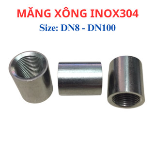 Măng xông ren trong inox 304 (măng sông) khớp nối ren trong DN65 - DN100