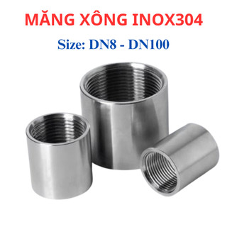 Măng xông ren trong inox 304 (măng sông) khớp nối ren trong DN65 - DN100