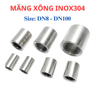 Măng xông ren trong inox 304 (măng sông) khớp nối ren trong DN65 - DN100