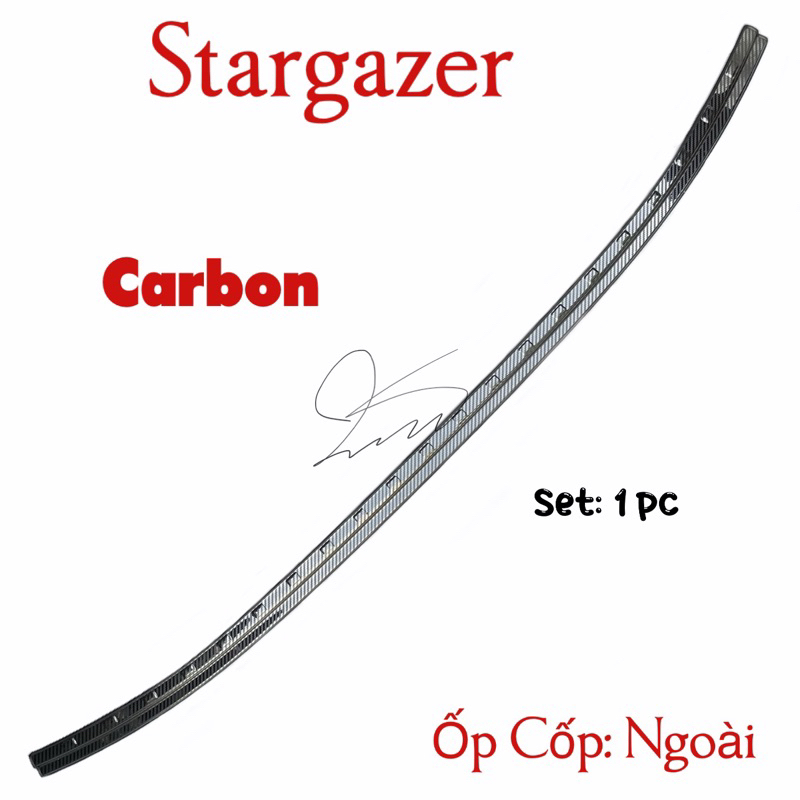 Ốp Chống trầy Cốp Trong Ngoài CACBON xe Stargazer 2022 2023 2024 2025 Vân Carbon cao cấp