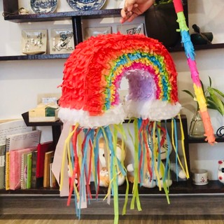 [Tặng gậy đập] Pinata Cầu Vồng Rainbow - Trò chơi đập kẹo - Trang Trí Sinh Nhật Cho Bé Trai và Bé Gái