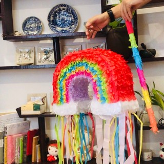 [Tặng gậy đập] Pinata Cầu Vồng Rainbow - Trò chơi đập kẹo - Trang Trí Sinh Nhật Cho Bé Trai và Bé Gái