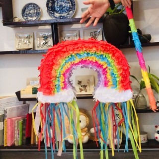 [Tặng gậy đập] Pinata Cầu Vồng Rainbow - Trò chơi đập kẹo - Trang Trí Sinh Nhật Cho Bé Trai và Bé Gái