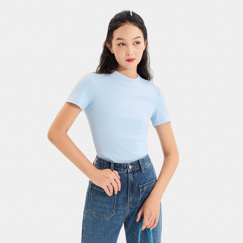 Áo thun nữ MARC FASHION basic form ôm CBTN058722 | Shopee Việt Nam