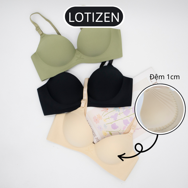 Áo lót nữ đúc su MÚT DÀY 1CM ~ 5CM cao cấp áo ngực su đường may chữ V chống rách Áo ngực su đúc Lotizen top bán chạy | BigBuy360 - bigbuy360.vn