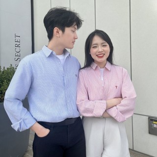 Áo Sơ Mi Tay Dài Nam Nữ LILA Kẻ Sọc Thêu Tên Theo Yêu Cầu Local Brand Chất Liệu Oxford Cao Cấp Làm Quà Tặng Ý Nghĩa