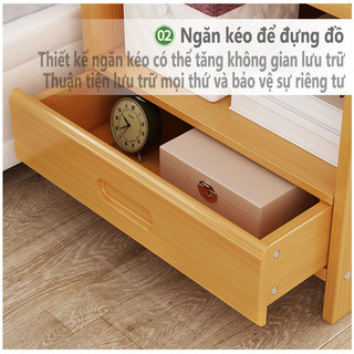 Tủ Đầu Giường Kệ Để Đồ Tiện Lợi phòng ngủ bàn đầu giường đơn giản  đa năng bàn đầu giường kiểu ngăn kéo