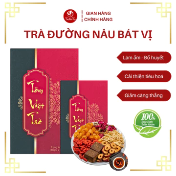 [SET 30 GÓI] Trà Thảo Mộc Đường Nâu Bát Vị Thảo Mộc Tâm Việt Trà, Làm Ấm Cơ Thể Giảm Đau Bụng Kinh