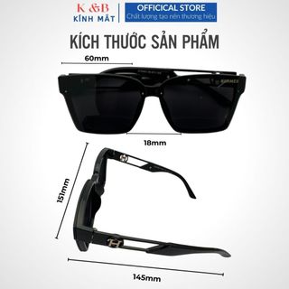 SALE 30% - Kính Mát Vuông dành cho Nam Nữ, Gọng Kính nhựa PC Chống Tia UV400 thời trang Hàn Quốc-SV4