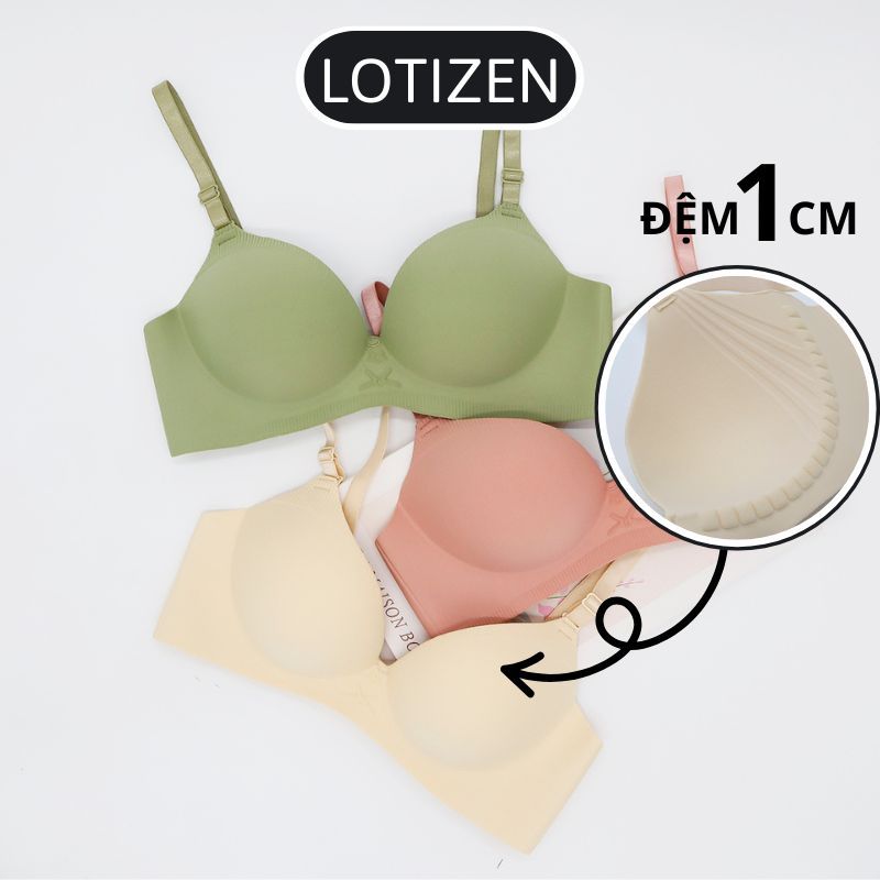 Áo lót nữ đúc su MÚT DÀY 1CM ~ 5CM cao cấp áo ngực su đường may chữ V chống rách Áo ngực su đúc Lotizen top bán chạy | BigBuy360 - bigbuy360.vn