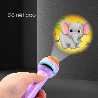 Đèn Pin Chiếu Hình Full Combo Bộ 80 Hình Cho Bé Thoả Thích Khám Phá, Đồ Chơi Chiếu Hình Con Vật Đồ Vật 89005