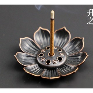 Đế cắm nhang hoa sen lớn phụ kiện thờ cúng phong thủy