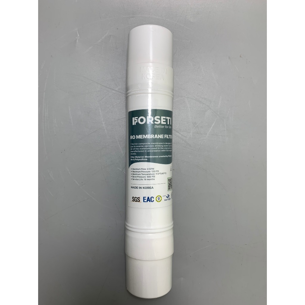 Combo 6 Lõi Lọc FORSETI Gồm 2 Sed + 1 Pre Carbon + 1 RO Membrane + 1 Post Carbon+ 1 Hydrogen Alkaline Nhập Khẩu Hàn Quốc