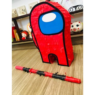 Pinata đập Kẹo Sinh Nhật AMONG US Cực cool Cao 45cm [TẶNG GẬY ĐẬP] - Trò Chơi Tiệc Siêu Vui -Decor- Chụp Ảnh Dành cho bé