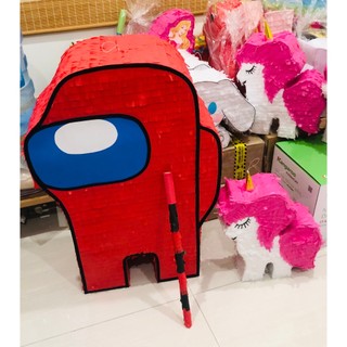 Pinata đập Kẹo Sinh Nhật AMONG US Cực cool Cao 45cm [TẶNG GẬY ĐẬP] - Trò Chơi Tiệc Siêu Vui -Decor- Chụp Ảnh Dành cho bé