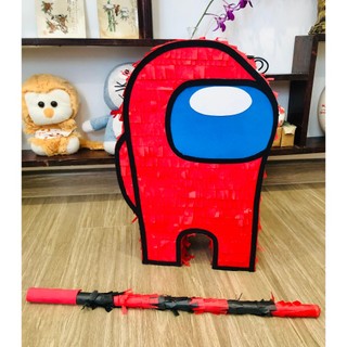 Pinata đập Kẹo Sinh Nhật AMONG US Cực cool Cao 45cm [TẶNG GẬY ĐẬP] - Trò Chơi Tiệc Siêu Vui -Decor- Chụp Ảnh Dành cho bé