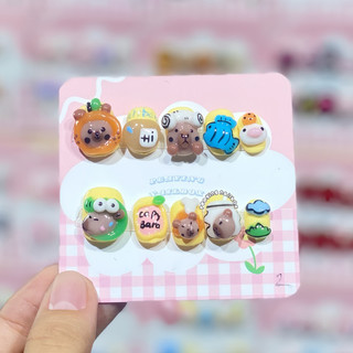 Nailbox Capybara nặn gel nổi form ngắn dễ thương được đổi form