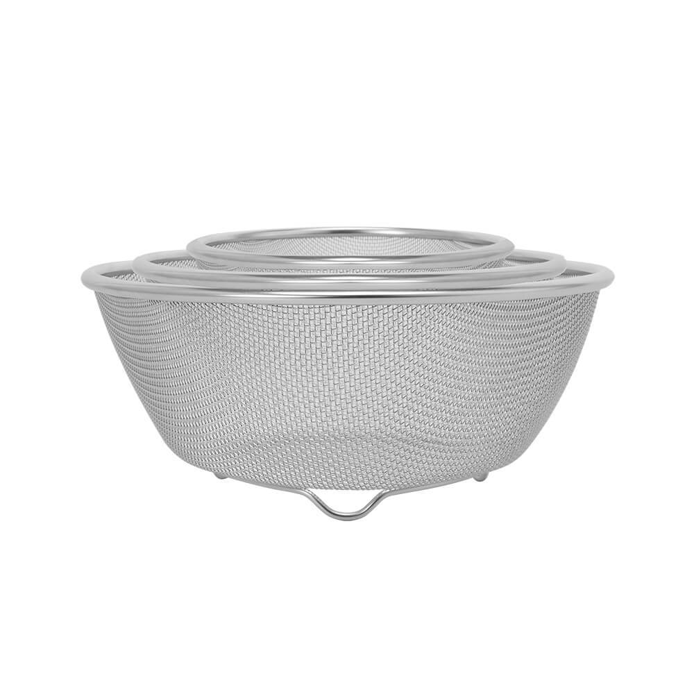 Bộ tô kèm rổ inox Elmich size 19,22,28cm