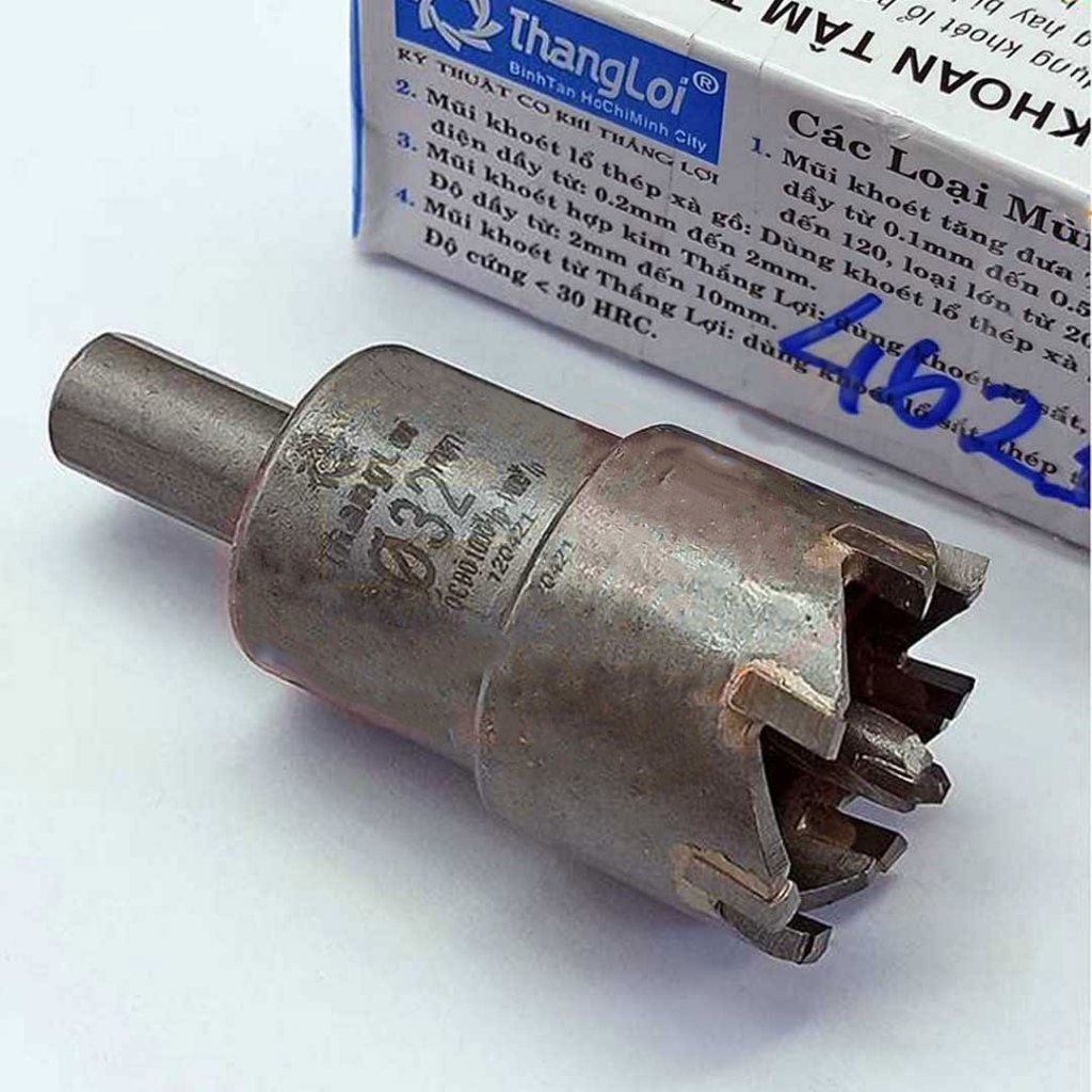 (Từ 12mm đến 37mm) Mũi Khoét | Mũi Khoan Lỗ Hợp Kim Thắng Lợi khoét lỗ kim loại sắt, thép, inox