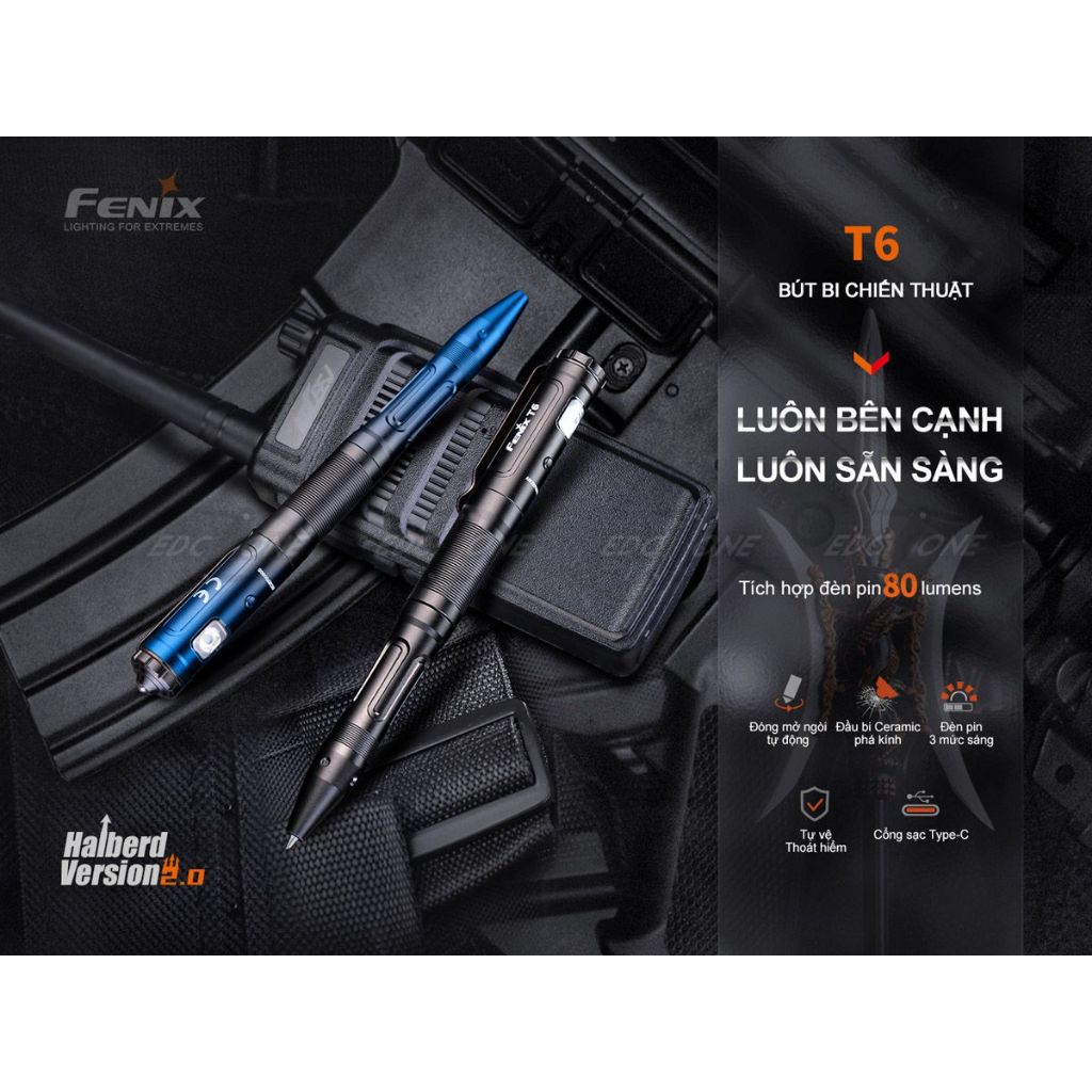 Bút Fenix - T6 Penlight Chính Hãng- 80 lumens