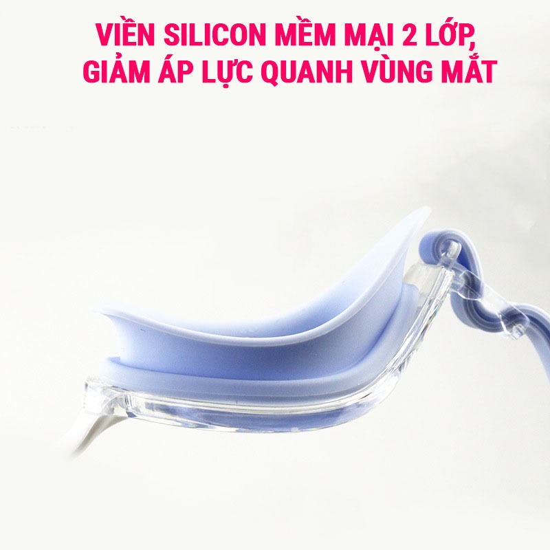 Kính bơi người lớn SPORTY 750, cản tia UV, hạn chế sương mờ kinh bơi cho nam nữ tập bơi, đi biển