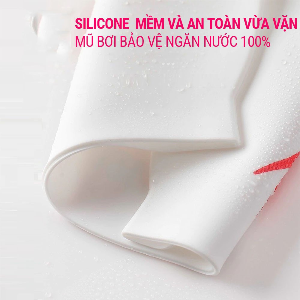 Mũ bơi người lớn silicone SPORTY CA51 cho nam nữ chất liệu an toàn,chống trơn trượt, ngăn nước