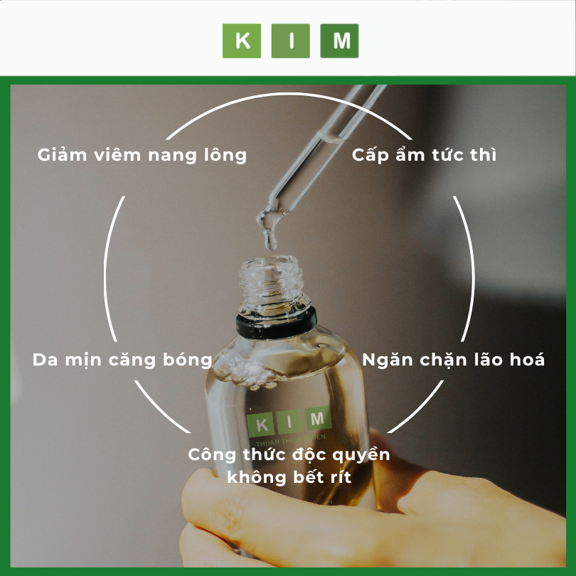 Body Oil BHA 4% Kim - Dầu Dưỡng Da Cấp Ẩm Sâu Từ Dầu Hạt Mận Pháp - Công thức Không Bết -Mùi Hương thơm Hoa Cỏ Dịu Nhẹ