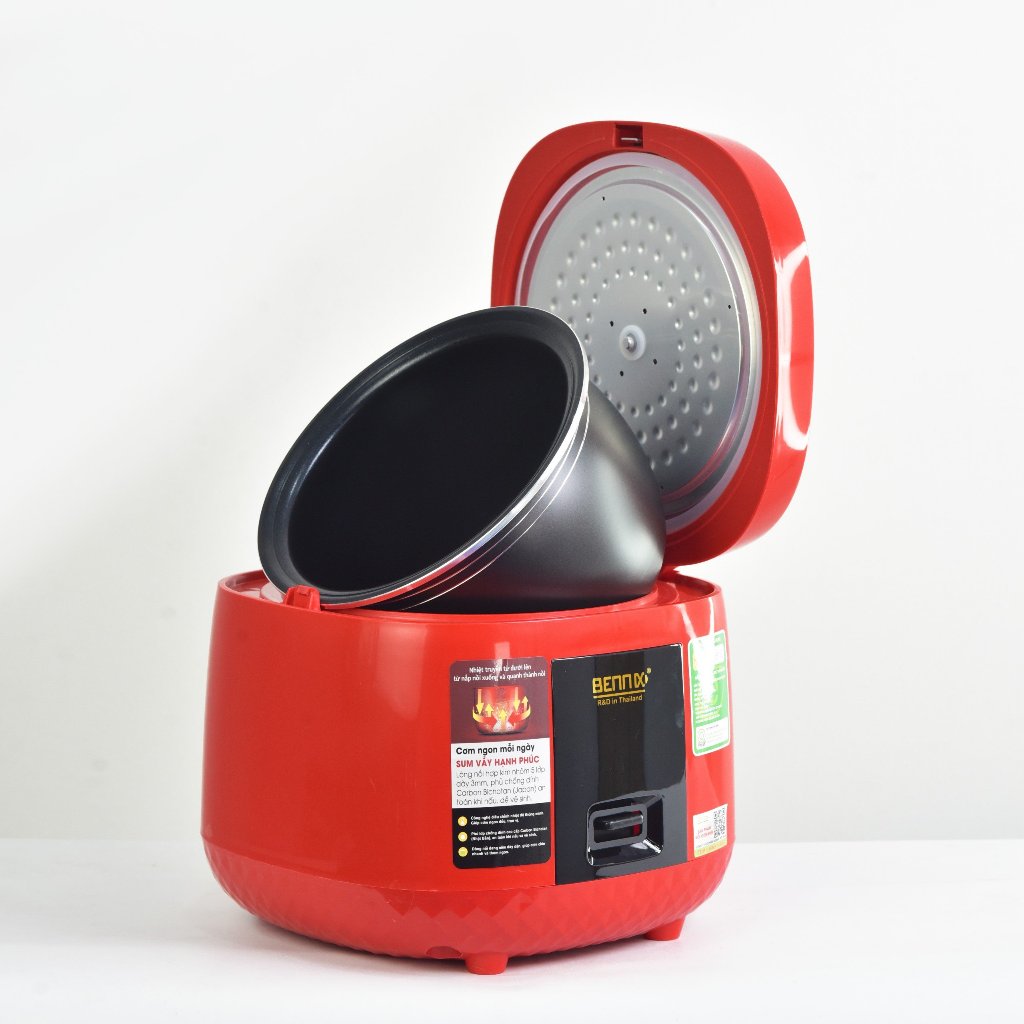 Nồi Cơm Điện Bennix BN-018HC Lòng Nồi Dạng Niêu Chông Dính Và Giúp Cơm Chín Đều