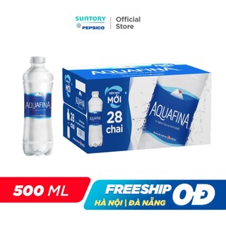 [SALE 15.7] Thùng 28 Chai Nước tinh khiết Aquafina (500ml/chai)