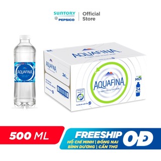 [SALE 15.7] Thùng 24 Chai Nước tinh khiết Aquafina (500ml/chai)
