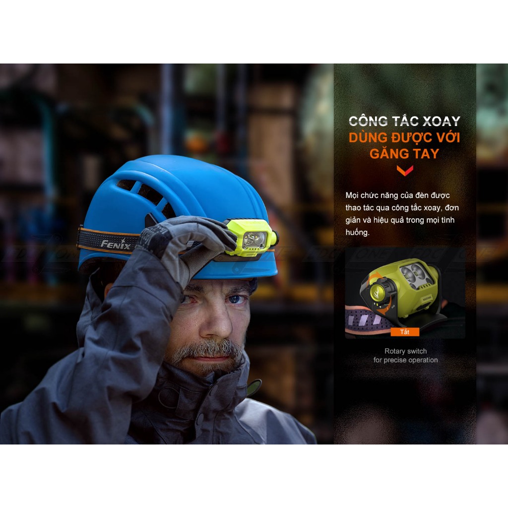 Đèn đội đầu FENIX WH23R Chính Hãng (600 Lumens)