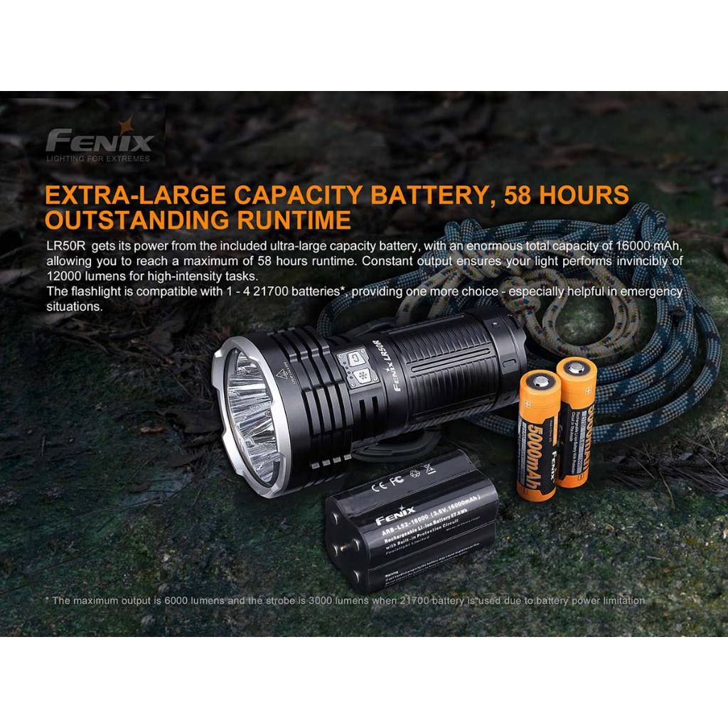 1 viên Fenix - ARB - L52 - 16000mAh (dành cho đèn LR50R Chính hãng)