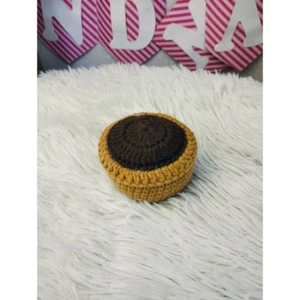 Chậu len handmade 5 x 6cm- chậu mini handmade