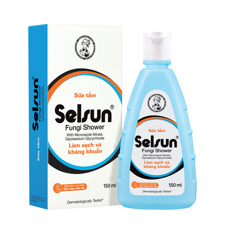 Ảnh Sữa tắm làm sạch, kháng khuẩn và giảm ngứa Selsun Fungi Shower 150ml 1